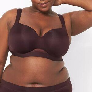 40H Cacique Lightly Lined Balconette, Brown Bra